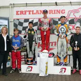 ADAC Kart Masters Kerpen Siegerehrung X30 Junior Rennen 2