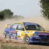 Führender im ADAC Rallye Masters: Hermann Gaßner im Mitsubishi Lancer