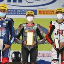 Das Podium des ersten Laufes - Urheber: Dorna Das Podium des ersten Laufes - Urheber: Dorna