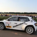 Neuer Führender in der DRM: Mark Wallenwein im Skoda Fabia R5