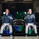 Ralf Schumacher gibt an der Seite von Sohn David (l-r) sein Motorsport-Comeback