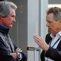 ADAC Sportpräsident Hermann Tomczyk (l.) im Gespräch mit Wolfgang Dürheimer