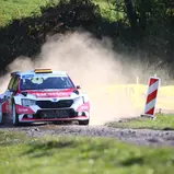Deutsche Rallyemeisterschaft, ADAC Rallye Masters 2019; 6. Lauf, ADAC Knaus Tabbert 3-Städte-Rallye (Photo by Sascha Dörrenbächer)  #3-Dominik Dinkel, Skoda Fabia R5 Evo