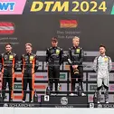 Das Podium im Samstagsrennen auf dem Circuit Zandvoort