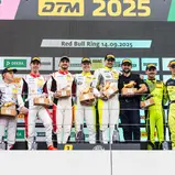 Großer Jubel auf dem Podium der ADAC GT4 Germany