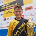 Strahlender 85 ccm Sieger: Bjarne Euler vom ADAC Hessen-Thüringen aus Darmstadt (Bild: Hardy Mutschler)