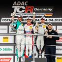 Das Podium der ADAC TCR Germany