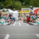 Jakob Bergmeister fuhr beim verspäteten Saisonauftakt des ADAC Kart Masters aufs Podest
