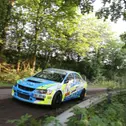 Durch die Technik eingebremst: Peter Corazza im Mitsubishi Lancer R4