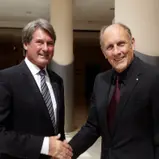 ADAC Sportpräsident Hermann Tomczyk, DMSB-Präsident Hans-Joachim Stuck