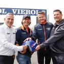 Von links nach rechts: Thomas Voss (ADAC Motorsportchef), Ibrahim Chahrour (Leiter Marketing & Produktmanagement der VIEROL AG), Ulf Koschig (stellvertretender Vorstandsvorsitzender der VIEROL AG) und Kay-Oliver Langendorff (Leiter Partnerschaften, Kooper