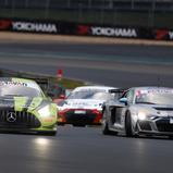 Im GTC Race fahren GT3-Fahrzeuge (links) und GT4-Boliden (rechts) in einem Rennen (Foto: GTC Race)