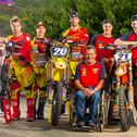 MXoN Team Germany, Teutschenthal, Maximilian Nagl ( Honda / Deutschland ), Brian Hsu ( Suzuki / Deutschland ), Marcus Schiffer ( Suzuki / Deutschland ), Hubert Nagl, Teamchef MXoN Team Germany, Henry Jacobi ( KTM / Deutschland ) und  Dennis Ullrich ( KTM)