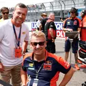 Rekordnationalspieler Lothar Matthäus und Pit Beirer, Motorsportdirektor KTM.