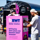 BWT-Wasserspender gewährleisten an allen DTM-Events den Zugang zu BWT Mineralized Water