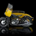 Frisch restauriertes ADAC Straßenwacht-Gespann Nr. 328: Im ADAC Oldtimer-Ratgeber 2026/2027 wird die Geschichte der 1962 in Dienst gestellten BMW R 60/2 nachgezeichnet (Foto: Dörre Design)