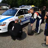 #24 Steven Gisch / Kevin Lennartz / Mitsubishi EVO 9 RS / NC 1, ADAC Saarland-Pfalz Rallye