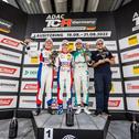 Das Podium der ADAC TCR Germany auf dem Lausitzring