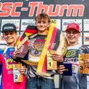 Die drei besten der DMX 85 (v.l.): Siegl, Hänel, de Jong