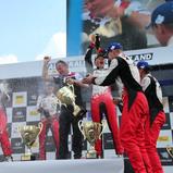 ADAC Rallye Deutschland, Toyota Gazoo Racing WRT, Sebastian Marschall, Kris Meeke, Martin Järveoja, Ott Tänak, Miikka Anttila, Jari-Matti Latvala, Podium