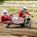 Leon Hofmann und Leon Freygang gewannen die Tageswertung der DMX Seitenwagen in Schwedt