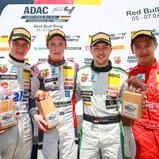 ADAC Formel 4, Red Bull Ring, Joel Eriksson, Tim Zimmermann, Marvin Dienst, Guan Yu Zhou, Podium