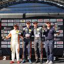 Das Podium der ADAC TCR Germany am Sonntag