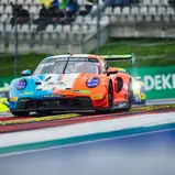 Dritter wurden Jannes Fittje und Nico Menzel im Huber-Porsche