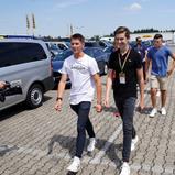 ADAC Formel 4, Hockenheim, Charles Leclerc, Ferrari, Niklas Krütten (Van Amersfoort Racing), Arthur Leclerc (US Racing CHRS), Gianluca Petecof (Prema Powerteam), Théo Pourchaire (US Racing CHRS) und Roman Stanek (US Racing CHRS)