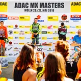 ADAC MX Masters, Mölln, ADAC MX Junior Cup 85, v.l.n.r.: Camden Mc Lellan ( Südafrika / KTM / Kosak Racing Team ), Constantin Piller ( Deutschland / KTM / MEFO SPORT RACING TEAM / MSC Freisinger Bär ) und Liam Everts ( Belgien / KTM )