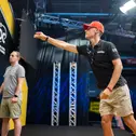 Sheldon van der Linde bei den German Darts Open in Jena