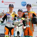 ADAC Junior Cup powered by KTM, Schleiz, Podium, Lukas Tulovic, Tim Georgi, Marc Zellhöfer