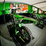ADAC MX Masters, Bielstein, Die Maschine von Jens Getteman ( Belgien / Kawasaki / Monster Energy Kawasaki Elf Team Pfeil )