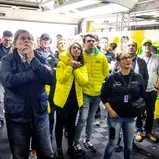 Anspannung in der Mann-Filter Team Landgraf Box unmittelbar vor dem Titelgewinn