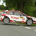 Der Gesamtdritte Dominik Dinkel hat die ADAC Rallye Stemweder Berg 2021 gewonnen
