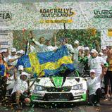 ADAC Rallye Deutschland, Siegerehrung, Pontus Tidemand, Skoda Motorsport