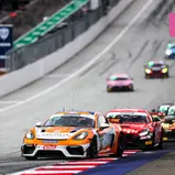 #91 Wimmer Werk Motorsport / Egor Litvinenko / Oskar Dix / Porsche 718 Cayman GT4 RS CS, Red Bull Ring