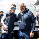 Jimmy Hartwig (rechts) besuchte DTM-Champion Mirko Bortolotti