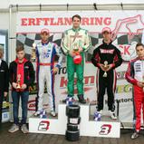 ADAC Kart Masters Kerpen Siegerehrung KZ2 Rennen 2