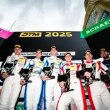 Das Podium nach dem Samstagsrennen auf dem Hockenheimring