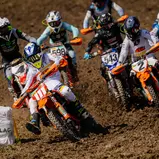 Lucas Leok (111) fuhr einen Start-Ziel-Sieg im ADAC MX Junior Cup 85 ein