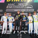 Das Podium des dritten ADAC GT Masters-Saisonrennens 