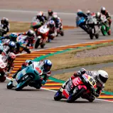 Ebenfalls am Messestand zu sehen: Eine Moto3-Bike von PrüstelGP