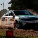 Die DTM-Fahrer traten im vollelektrischen Opel Corsa Rally Electric gegeneinander an