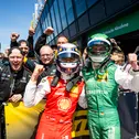 Doppelte Freude bei BMW: Kelvin van der Linde und Marco Wittmann (l-r)