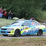 Schnellster Masters-Pilot am Stemweder Berg: Peter Corazza im Mitsubishi Lancer