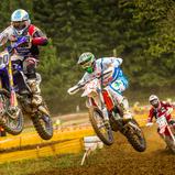 ADAC MX Masters, Aichwald, Stephan Büttner ( Yamaha / Deutschland ), Calvin Vlaanderen ( KTM / Niederlande ) und Thomas Kjer Olsen ( Honda / Dänemark )