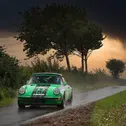 Entschieden das DRM Historic Klassement der ADAC Cimbern Rallye für sich: Andreas Dahms und Paul Schubert