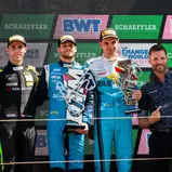 Das Sonntagspodium vom DTM-Rennen in Zandvoort