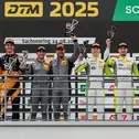 Großer Jubel auf dem Podium der ADAC GT4 Germany auf dem Sachsenring
